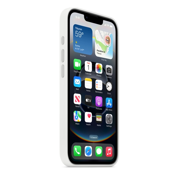 כיסוי סיליקון מקורי לאייפון 16e לבן | אפל Apple Silicone White
