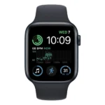 Apple Watch Series SE 2022 40mm שחור אלומיניום תומך GPS עם רצועת סיליקון שחורה Sport Band