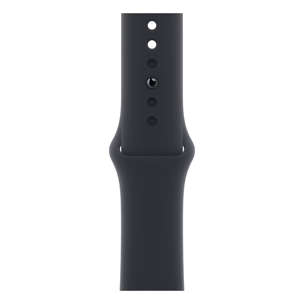 Apple Watch Series SE 2022 40mm שחור אלומיניום תומך GPS עם רצועת סיליקון שחורה Sport Band