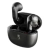 אוזניות אלחוטיות שחורות Skullcandy Rail עם סאונד מתקדם וביטול רעשים חכם