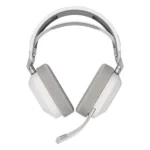 אוזניות גיימינג אלחוטיות Corsair Hs80 Max Wireless לבן עם שמע היקפי Dolby Atmos ומיקרופון איכותי