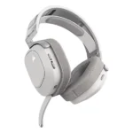 אוזניות גיימינג אלחוטיות Corsair Hs80 Max Wireless לבן עם שמע היקפי Dolby Atmos ומיקרופון איכותי