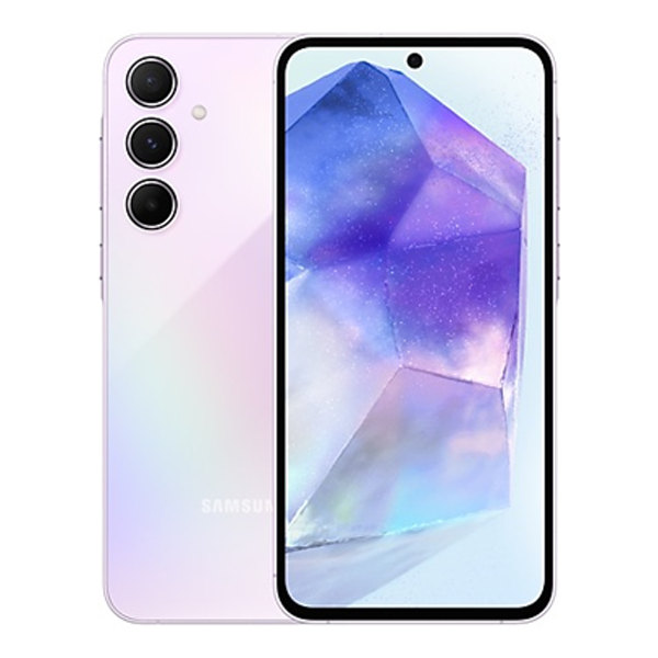טלפון סלולרי Samsung Galaxy A55 בנפח 128GB בצבע לילך | סמארטפון חכם עם מצלמה עוצמתית וביצועים מהירים