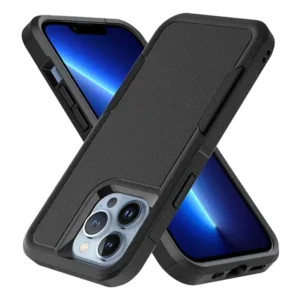 כיסוי קומבו משולב ל- iPhone 16 שחור | מגן אולטימטיבי להגנה מקסימלית