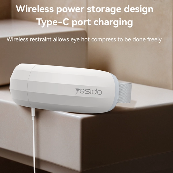 מסכת חימום לעיניים עם סוללה גדולה ורצועת מתכווננת Yesido MG13