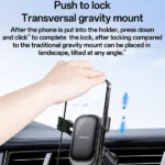 מעמד טלפון לרכב עם סיבוב 360 מעלות ונעילה מכנית Yesido C247