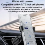 מעמד טלפון לרכב עם סיבוב 360 מעלות ונעילה מכנית Yesido C247