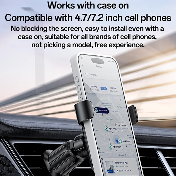 מעמד טלפון לרכב עם סיבוב 360 מעלות ונעילה מכנית Yesido C247