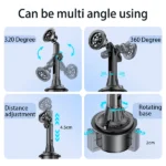 מעמד מגנטי לרכב תומך MagSafe מותאם למחזיק הכוסות Yesido C200