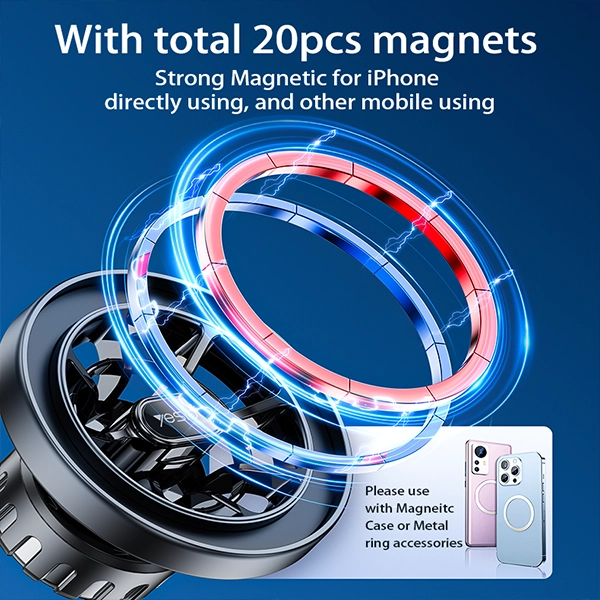 מעמד מגנטי לרכב תומך MagSafe מותאם למחזיק הכוסות Yesido C200
