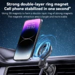 מעמד מגנטי לרכב תומך MagSafe עם סיבוב 360 מעלות ואחיזה חזקה Yesido C209