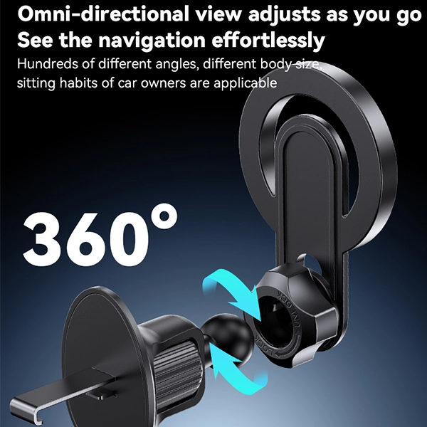 מעמד מגנטי לרכב תומך MagSafe עם סיבוב 360 מעלות ואחיזה חזקה Yesido C209