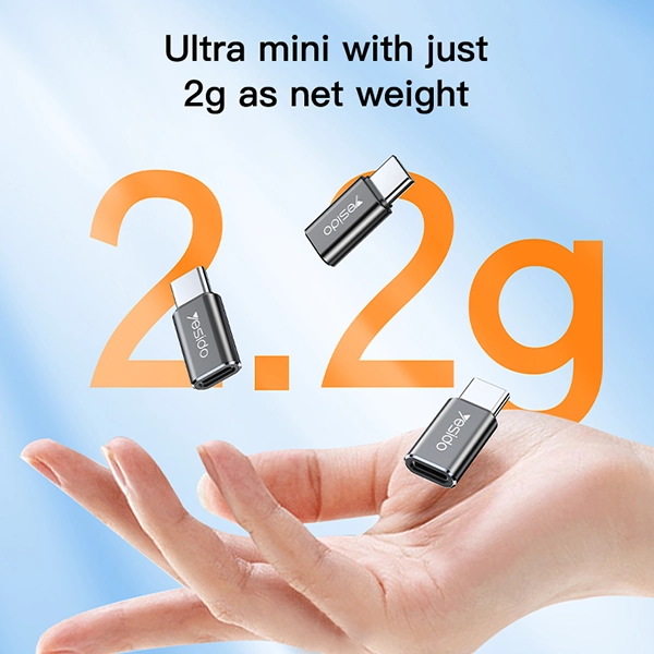 מתאם Type-C ל-Lightning טעינה והעברת נתונים מהירה Yesido GS22