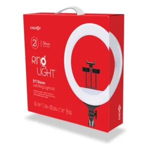 רינג לייט פרימיום 54 ס"מ LED כולל חצובה מתכווננת 1.9 מטר לצילום מקצועי | Energy
