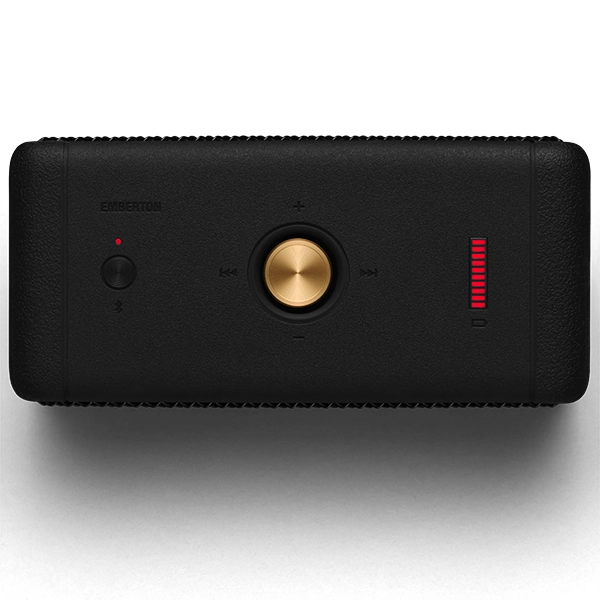 רמקול נייד Marshall Emberton II בצבע שחור | קומפקטי עם סאונד עוצמתי