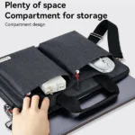 תיק לפטופ 14 אינץ׳ כחול כהה עם ידית אחיזה ורצועת כתף Yesido WB47