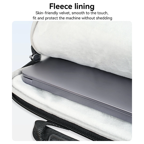 תיק לפטופ 14 אינץ׳ כחול כהה עם ידית אחיזה ורצועת כתף Yesido WB47