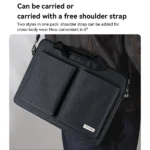 תיק לפטופ 14 אינץ׳ כחול כהה עם ידית אחיזה ורצועת כתף Yesido WB47