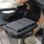 תיק לפטופ 14 אינץ׳ כחול כהה עם ידית אחיזה ורצועת כתף Yesido WB47