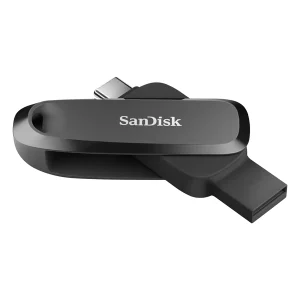 התקן זיכרון נייד 128gb עם חיבורי Type C ו Type A להעברת קבצים עד 100mb:s שחור | Sandisk Phone Drive 128gb Usb 3.2 Gen 1