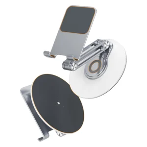 מעמד אלומיניום כסוף מתכוונן 360° לסמארטפון וטאבלט | L06X