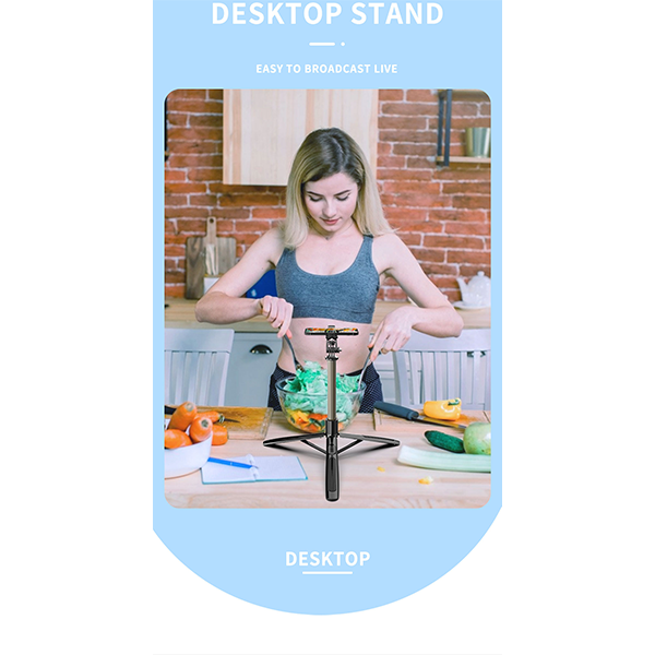 מקל סלפי מקצועי עם חצובה מתקפלת, יציב, נייד, מסתובב 360° | Q06