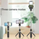 מקל סלפי מתקפל עם שלט בלוטות' וחצובה מובנית | L01s