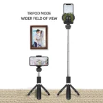 מקל סלפי מתקפל עם שלט בלוטות' וחצובה מובנית | L01s