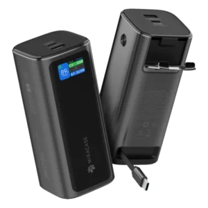 סוללת טעינה ניידת 20,000mAh 130W עם כבל נשלף וצג דיגיטלי | Miracase MPBC20PD130W