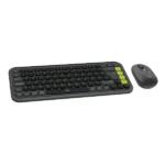 סט מקלדת ועכבר אלחוטיים Logitech POP ICON Combo שחור | עיצוב מיוחד, שקט ומותאם אישית