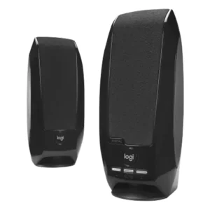 סט רמקולים סטריאו שחורים עם חיבור USB קומפקטיים | Logitech S150