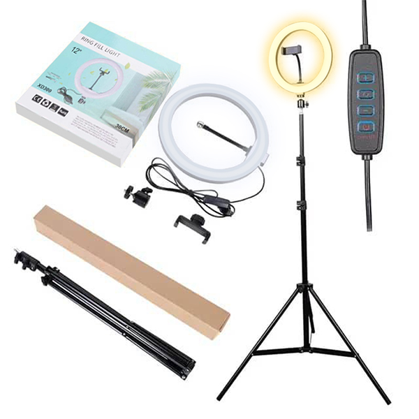 רינג לייט 36 ס״מ עם עוצמת תאורה משתנה ופיזור אור אחיד | YT-14R