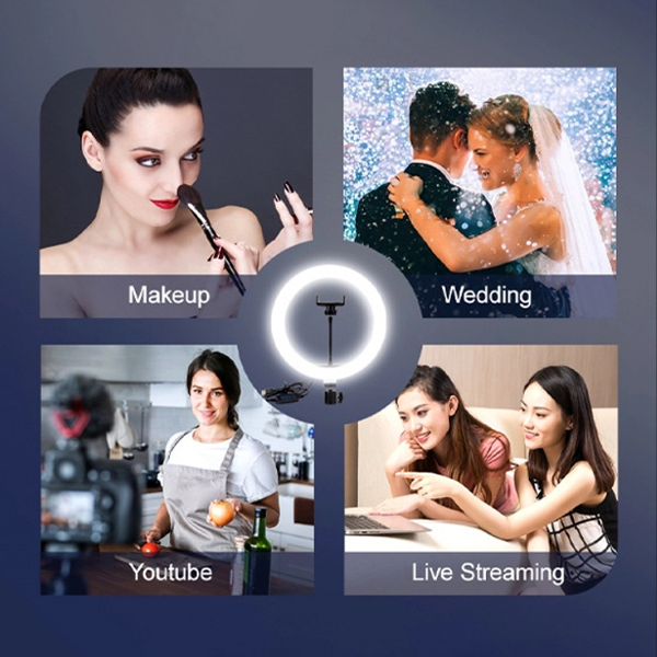 רינג לייט 36 ס״מ עם עוצמת תאורה משתנה ופיזור אור אחיד | Yt 14r 11