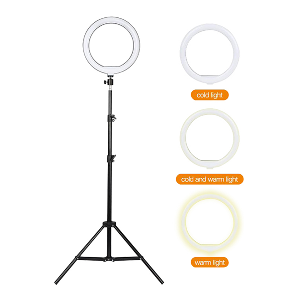 רינג לייט 36 ס״מ עם עוצמת תאורה משתנה ופיזור אור אחיד | YT-14R