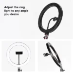 רינג לייט 36 ס״מ עם עוצמת תאורה משתנה ופיזור אור אחיד | YT-14R