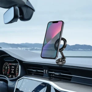 תושבת מגנטית לרכב מאלומיניום עם חיבור MagSafe וסיבוב 360° | Miracase MMDM73