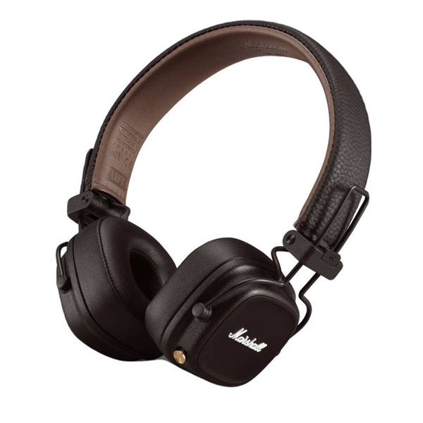 אוזניות אלחוטיות Marshall Major 5 חום | 100+ שעות נגינה ועיצוב מתקפל