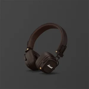 אוזניות אלחוטיות Marshall Major 5 חום | 100+ שעות נגינה ועיצוב מתקפל
