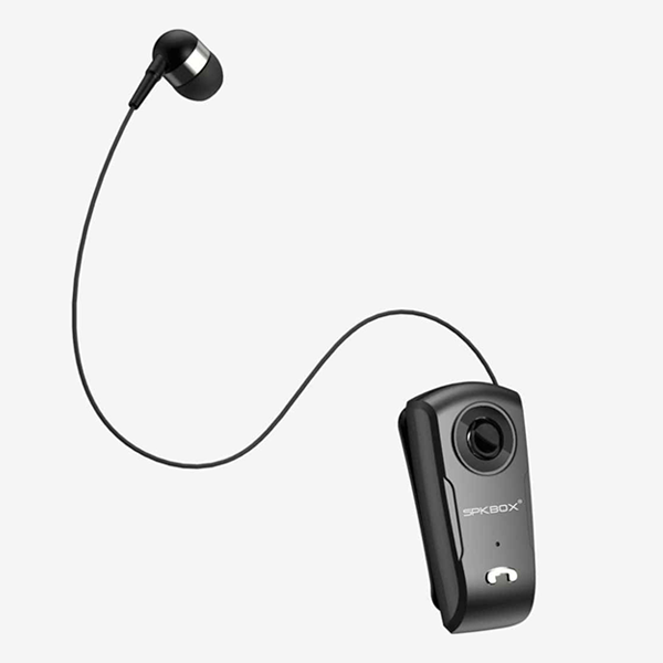 אוזניית בלוטוס נצמדת בצבע שחור | SPKBOX S45