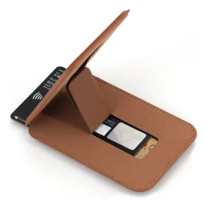 ארנק מגנטי MagSafe חום לאחסון כרטיסים