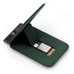 ארנק מגנטי MagSafe ירוק לאחסון כרטיסים