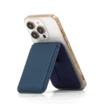 ארנק מגנטי MagSafe כחול לאחסון כרטיסים