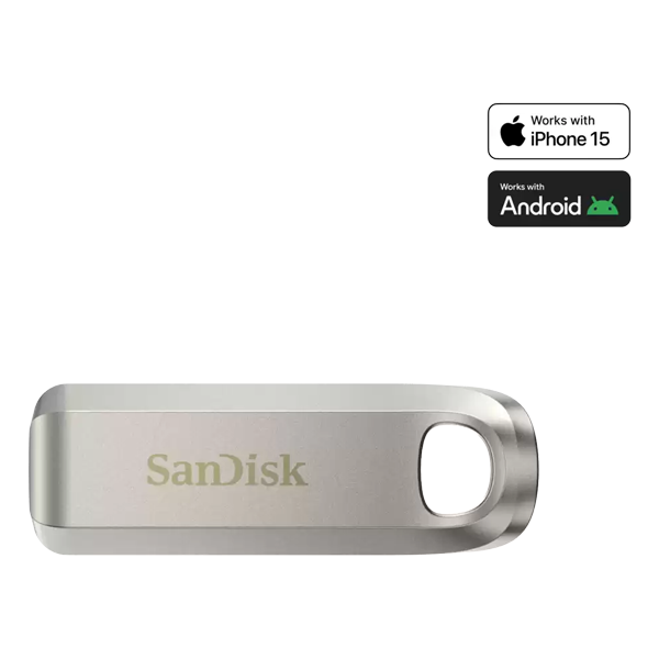 דיסק און קי USB-C בנפח 64 ג'יגה | SanDisk Ultra Luxe USB-C 64GB