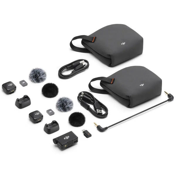 זוג מיקרופונים DJI Mic Mini | קומפקטי במיוחד עם סאונד איכותי וביצועים יוצאי דופן