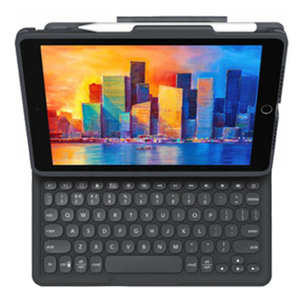 כיסוי מקלדת לאייפד 10.9 אינץ' (דור 10) תומך Apple Pencil שחור | ZAGG Pro Keys