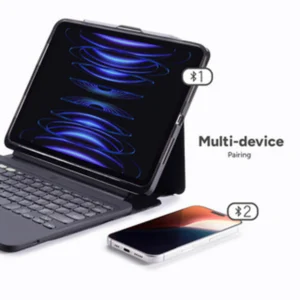 כיסוי מקלדת לאייפד אייר 11 אינץ׳ (M2) שחור | ZAGG Pro Keys 2
