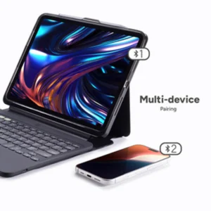 כיסוי מקלדת לאייפד פרו 11 אינץ׳ (M4) שחור | ZAGG Pro Keys 2