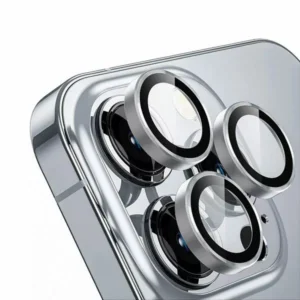 מגן מצלמה לאייפון 16 כסוף עמיד וקשיח | Camera Lens Protector