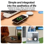 מטען אלחוטי מתקפל 5 ב-1 לאייפון, Apple Watch ו-AirPods לבן | Yesido DS29