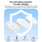 מטען אלחוטי מתקפל 5 ב-1 לאייפון, Apple Watch ו-AirPods לבן | Yesido DS29